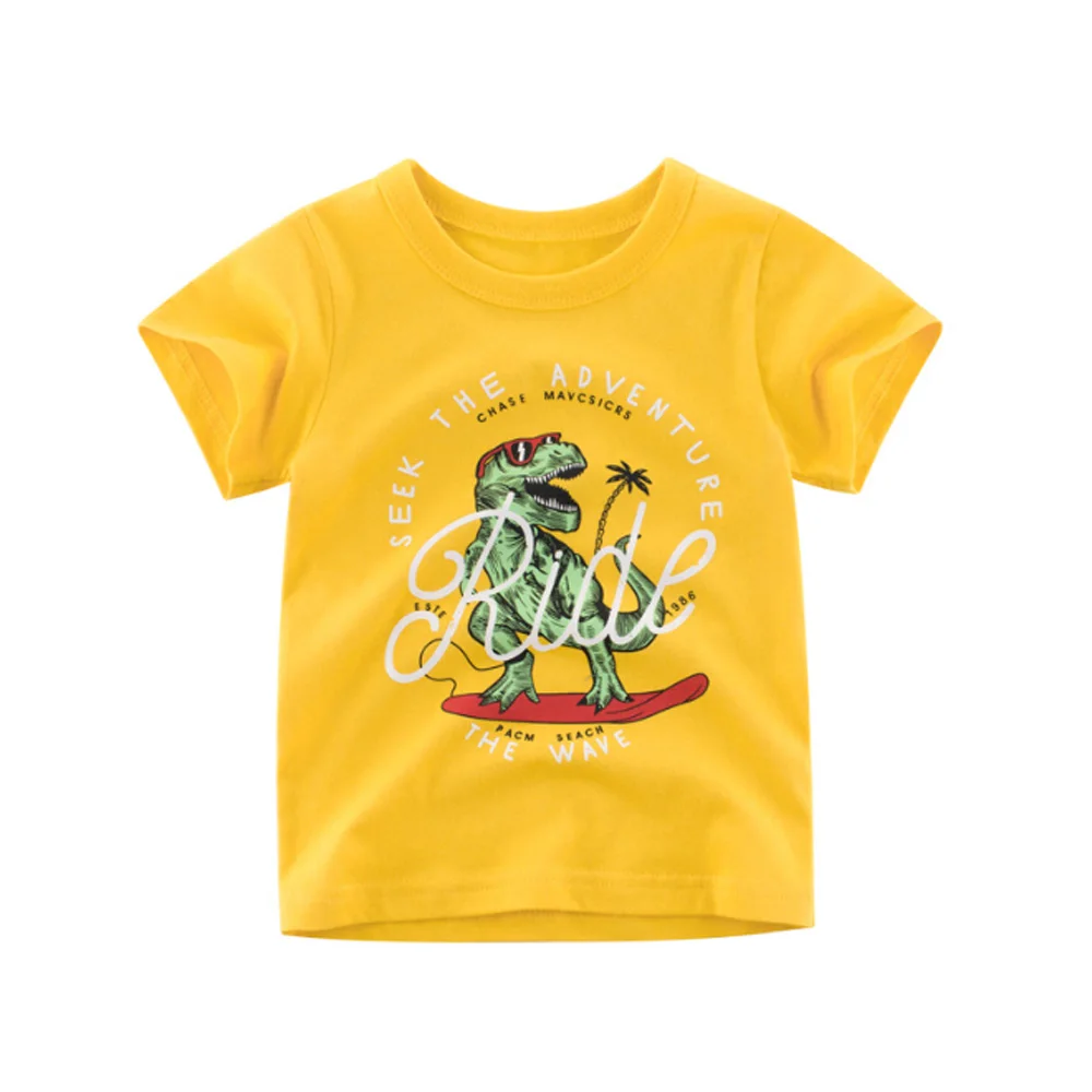 Женская футболка с коротким рукавом для мальчиков летняя детская одежда