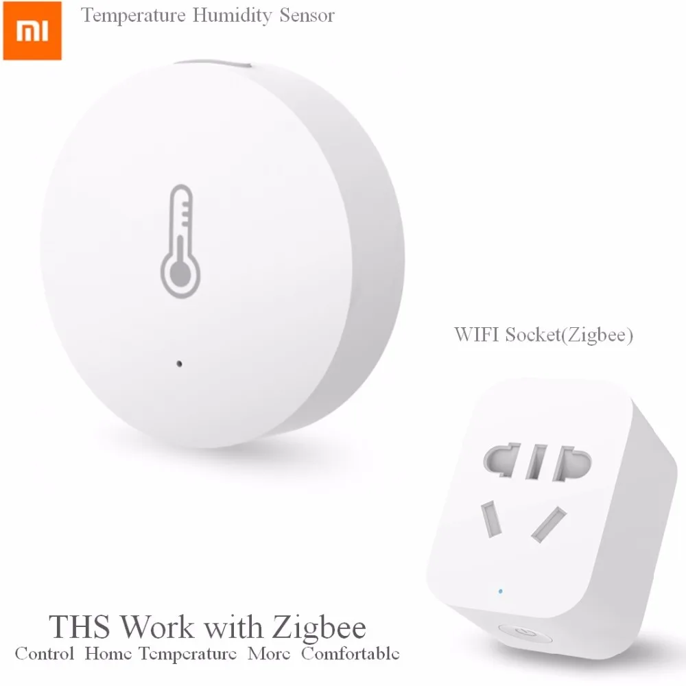 

Original Xiaomi Intelligent Mini Mi Temperature Humidity Sensor with Wifi Smart Socket ZigBee WiFi APP Wireless Control Switches
