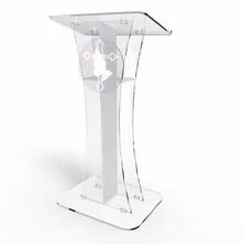 Чистый крест lectern/кристально чистый акриловый крест pulpit церкви