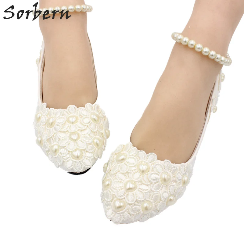 

Sorbern Beading Elastic Ankle Strap Wedding Flat Shoes Women Flower Beaded Fashion Shoes 2019 Women Shoes Flats For Women New