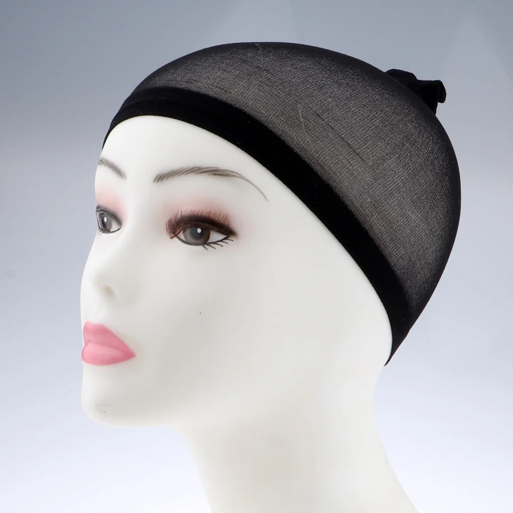100Pcs Wholesale Breathable Black Spandex Dome Cap Mesh Hair Net for Making Wigs Snood Stretchy Wig Cap 4 100Pcs Wholesale Breathable Black Spandex Dome Cap Mesh Hair Net for Making Wigs Snood Stretchy Wig Cap 4
