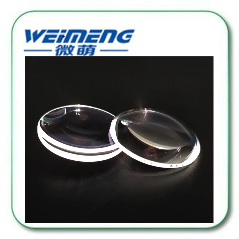 

Weimeng brand new laser focus lens double-convex 42*8.5mm F=200mm JGS1 quartz material 1064nm AR for laser welding machine