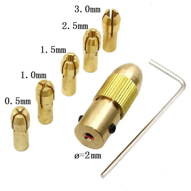 7 шт. 2 мм/2,35 мм/3,17 мм 0,5-3,0 мм электрический сверло цанги микро сверла сверлильный патрон инструмент адаптер малая Мощность ручной вращением