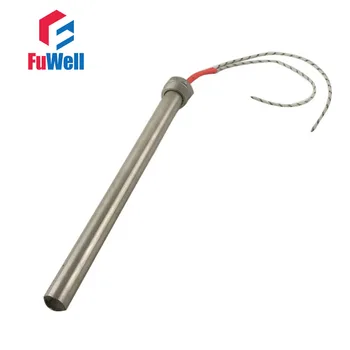 

304 Stainless Steel Threaded Single End Heating Tube Cartridge Heater 16x400mm 3000W 220V/110V/380V DN20 (25mm)