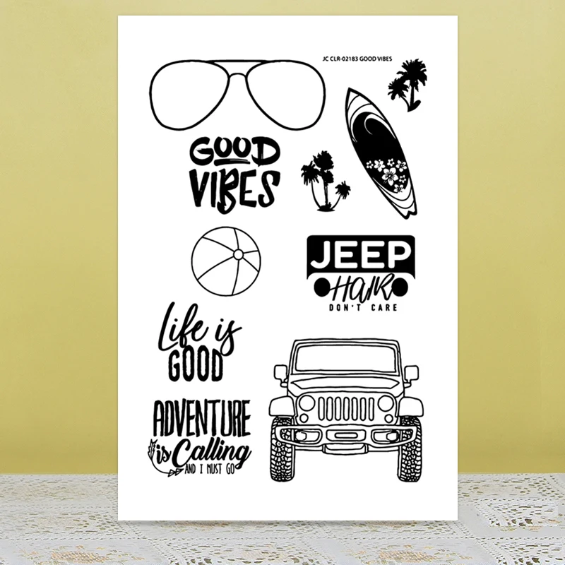 

Traveling theme silicone Clear Stamps sheet for DIY Scrapbooking Photo Album Decorative Card Making new arrival rubber stamps
