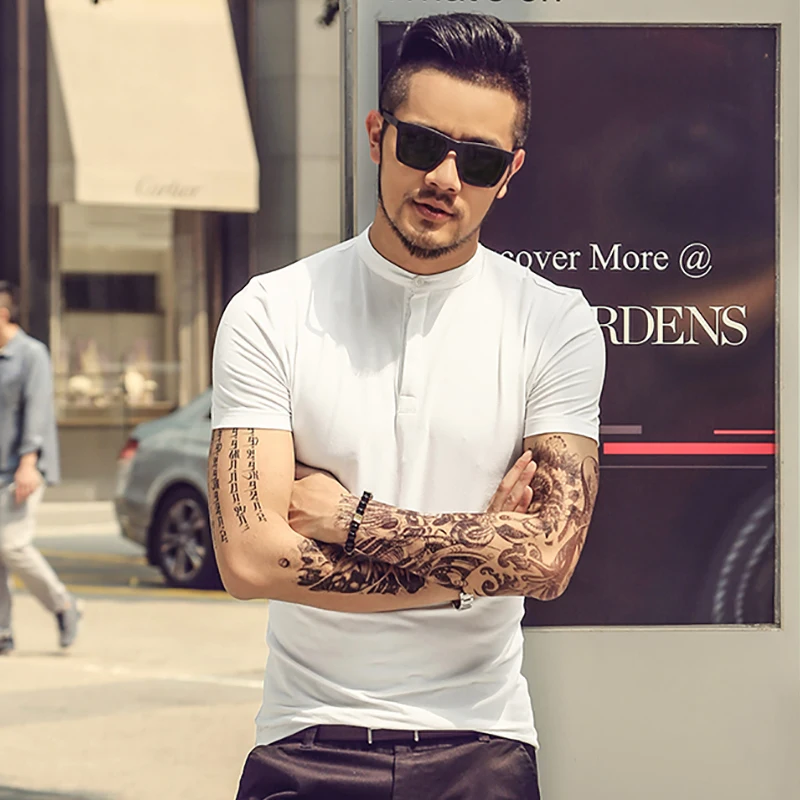 Бренд Для мужчин s Solid Polo Paul рубашка Masculina для модная мужская Повседневное Генри