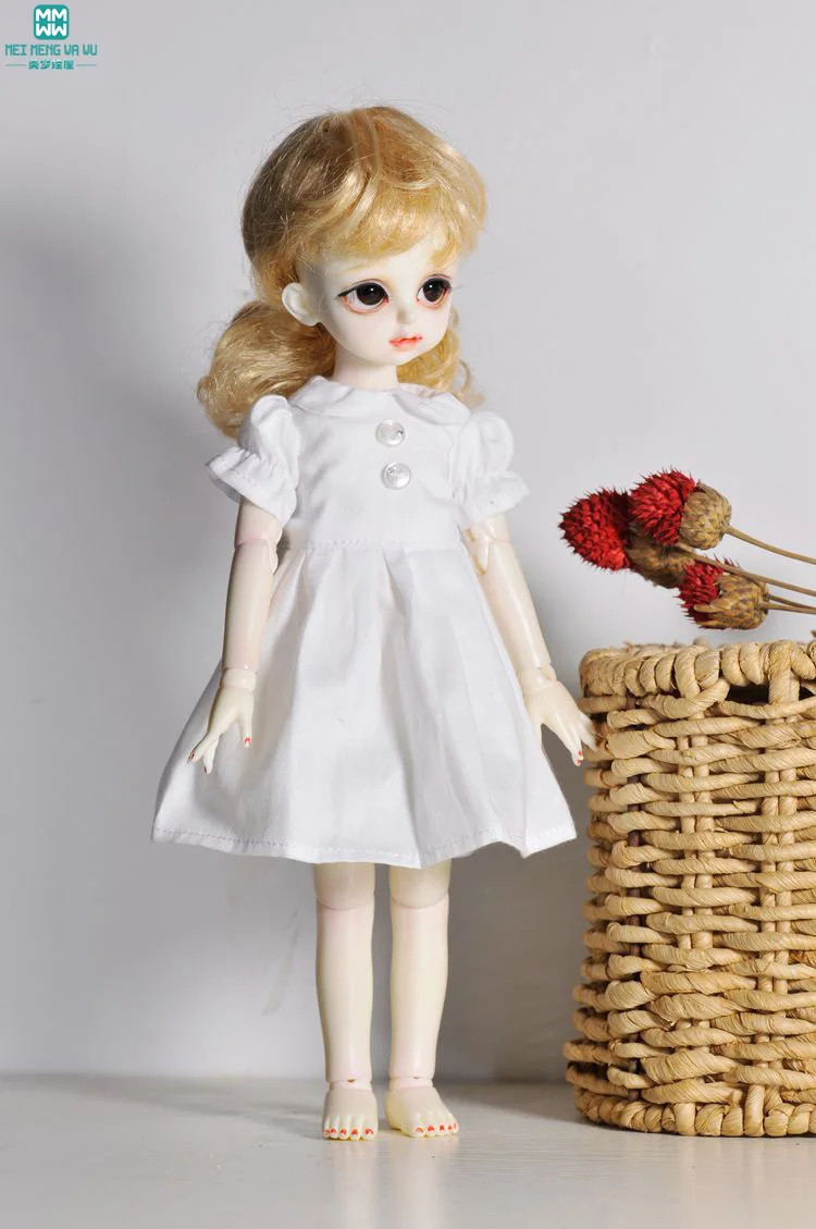 

Fashion White dress yarn skirt fits 27cm-30cm 1/6 BJD dolls accessories