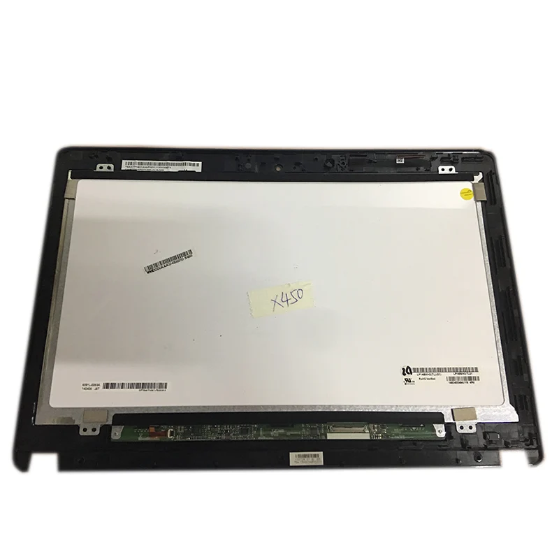 

14 inch LCD Display Touch Screen Matrix Digitizer Assembly Replacement Parts with frame For Asus X450CC X450