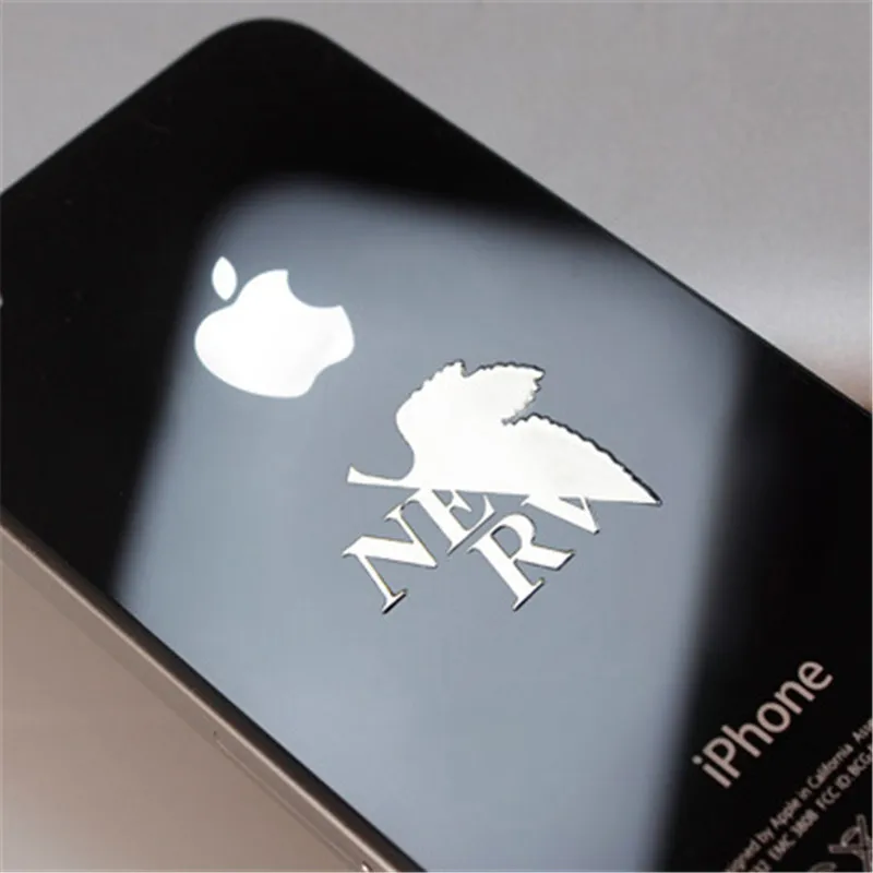 

SIANCS 1PCS Fashion Phone Sticker For Evangelion NERV Logo Maple Leaf Metal Sticker For iPhone XS Xiaomi Laptop Smartphone