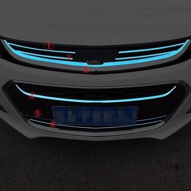 

Automobile Decorative Automovil Grille Exterior Dashing Car Styling Mouldings Modification Bright 16 17 FOR Chevrolet Malibu