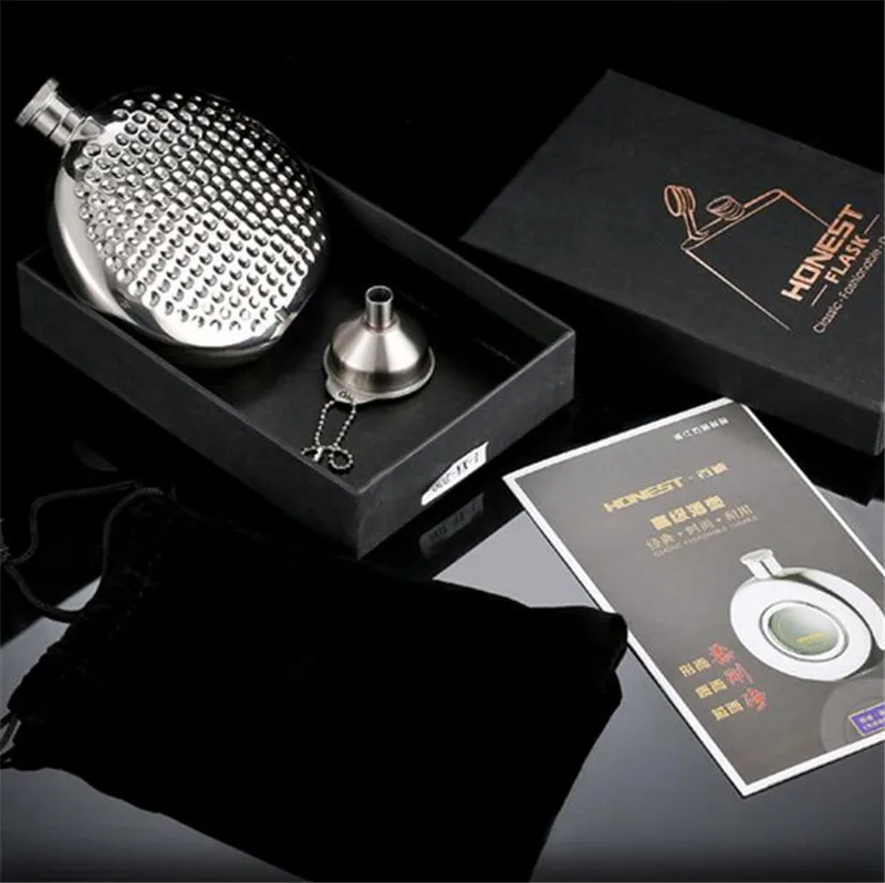 Hip flask Honest HO6OZ SUS 304 нержавеющая сталь с подарочными коробками 6 унций мужской