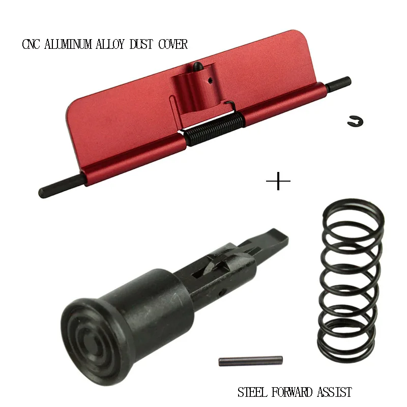 Тактический CNC алюминиевый сплав пылезащитный чехол или стальной пылезащитный чехол и стальные наборы помощи вперед для WA M4/M16/AR15 серии GBB страйкбол