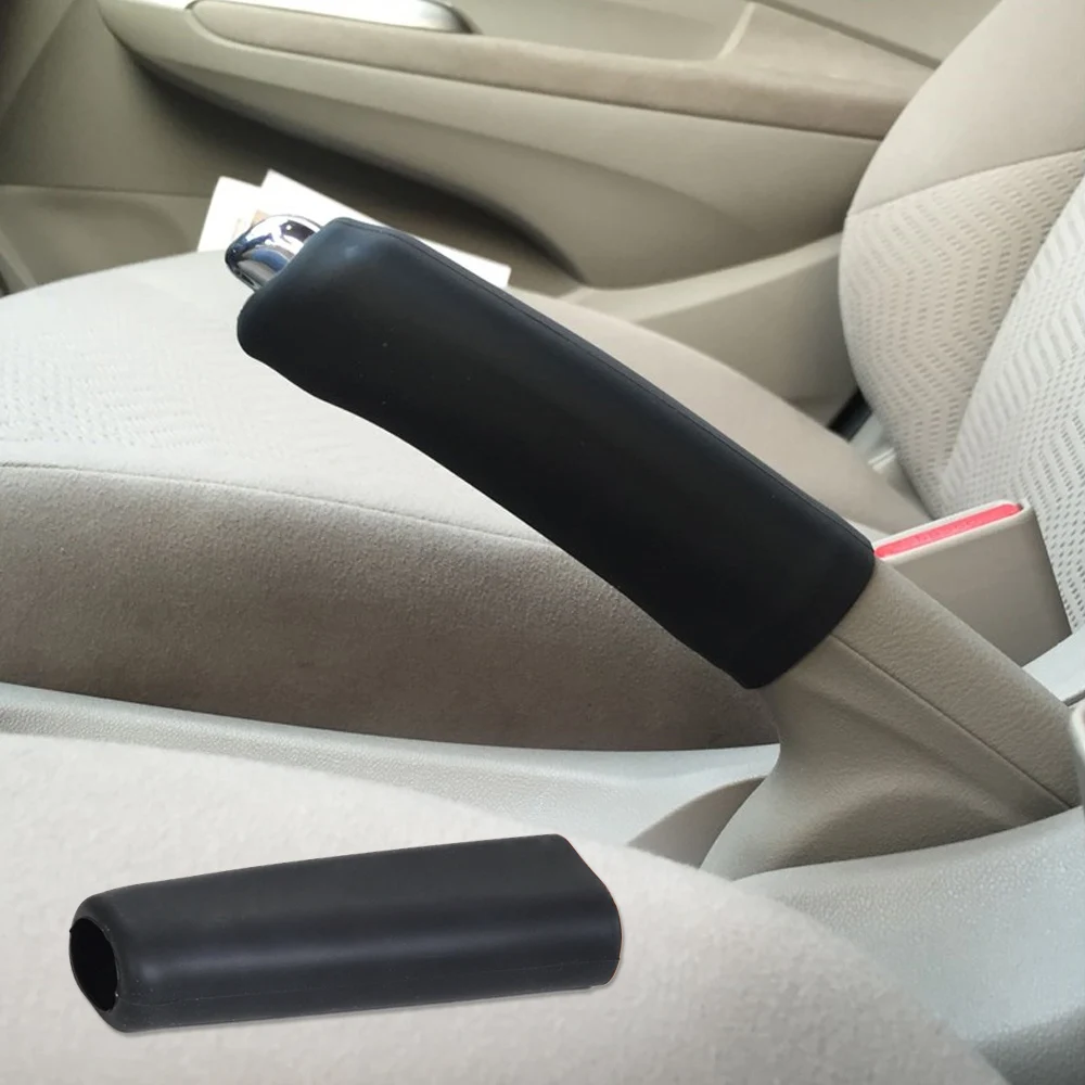 

CITALL Car Auto Silicone Gel Anti Slip Parking Hand Brake Cover Case Sleeve Black For VW Golf Beetle Audi A4 A6 BMW X3 X5 X6
