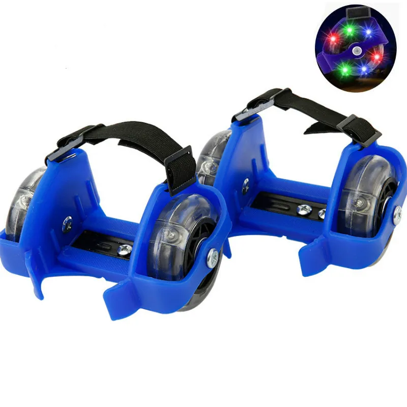 Children Colorful Flashing Roller Pulley Flash Wheels Heel Roller Skate