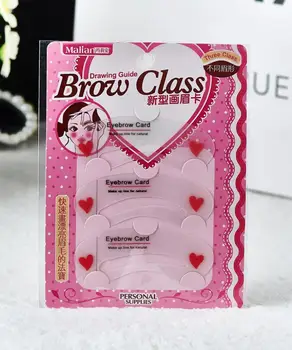 

reusable eyebrow drawing guide card template DIY make up tools