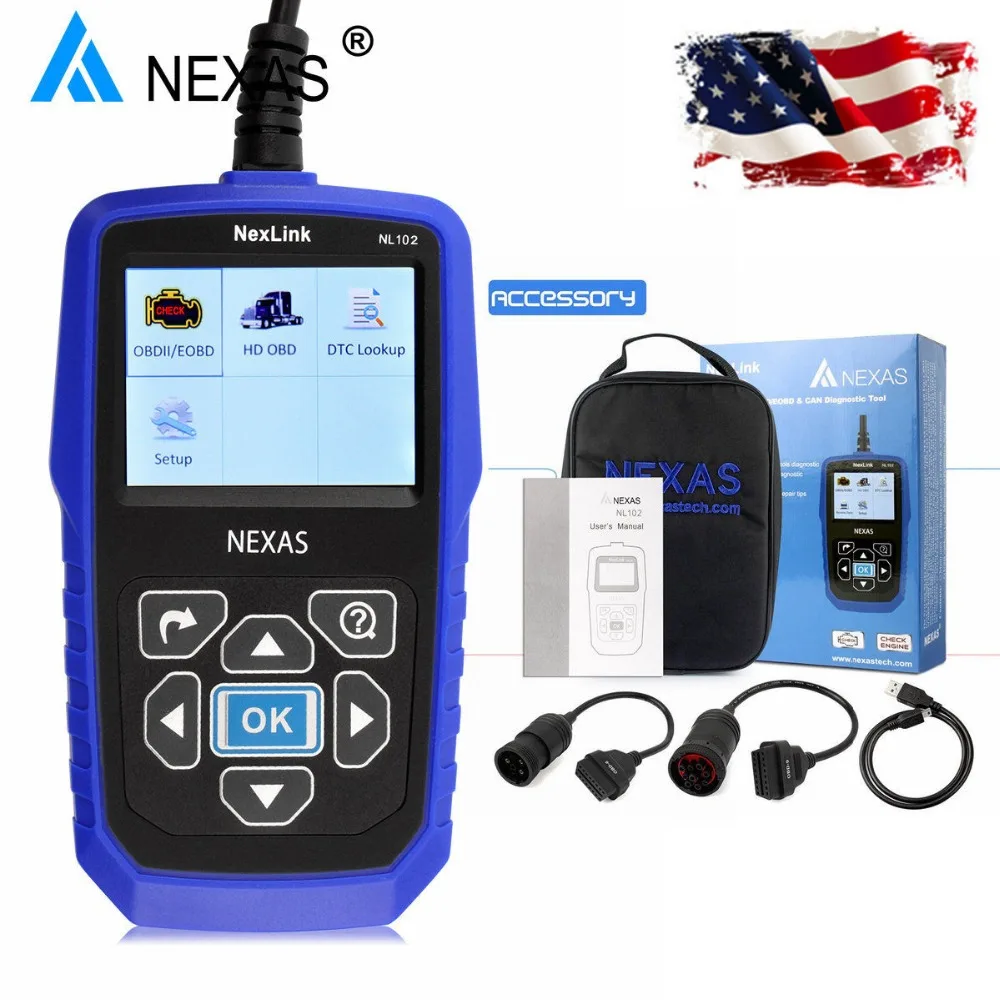 Prix pour Heavy Duty Truck Diagnostic Scanner NEXAS NL102 OBD OBD2 pour Volvo Scania Renault Camion Diesel Moteur De Freinage ABS Outil De Diagnostic Prix pour Heavy Duty Truck Diagnostic Scanner NEXAS NL102 OBD OBD2 pour Volvo Scania Renault Camion Diesel Moteur De Freinage ABS Outil De Diagnostic