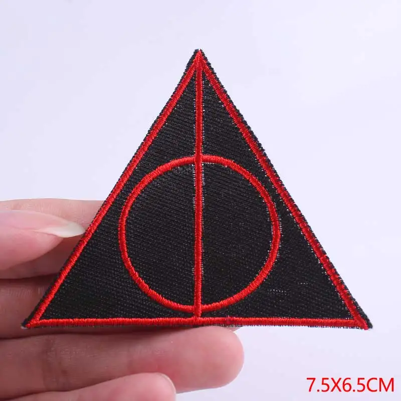 Punk Biker Patch Iron on Patches On Clothes Embroidered Letter Patches For Clothing Star Wars Patches Accessories Badges F - Цвет: F-PE4167CT