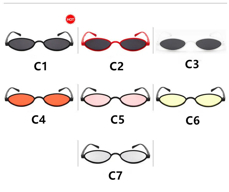 Маленькие тонкие Овальные Солнцезащитные очки для женщин, фирменный дизайн, Ретро стиль, розовый, красный, желтый оттенок, прозрачные линзы, солнцезащитные очки, оттенки, gafas de sol mujer
