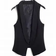 Большой размер 4XL V воротник жилет летние новые женские жилеты черное пальто без рукавов
