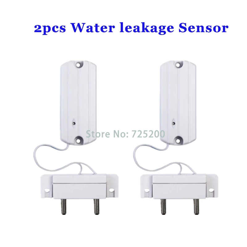 

2pcs wireless water leakage detector kitchen bathroom water flood sensor for wireless gsm alarma systems