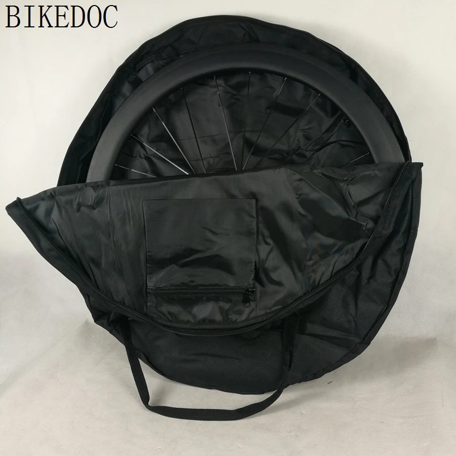 Flash Deal BIKEDOC Road Double Wheel Bag 560g 700c Road Bicycle Wheel Bag Stock Bike Accessory 3