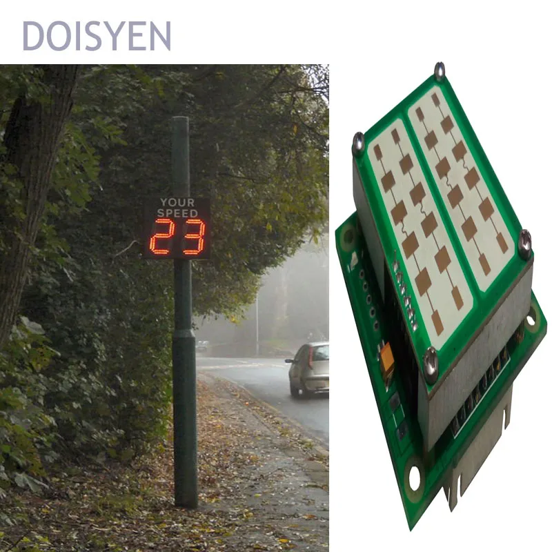 

led speed warning signs radar speed measurement fsk moving sensor