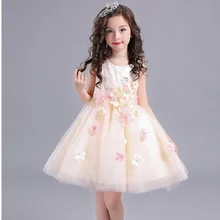Очаровательное летнее платье для девочек платье с цветочным рисунком Детские праздничные платья для девочек, летнее платье для девочек, милое
