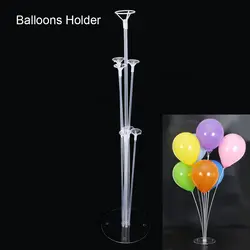 1 комплект 7 трубок держатель воздушных шаров колонна-подставка прозрачный пластиковый держатель для воздушных шаров День рождения