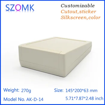 

10 pcs high quality plastic electrical outlet boxes enclos plastic instrument desktop housing customizable case 145*200*63mm