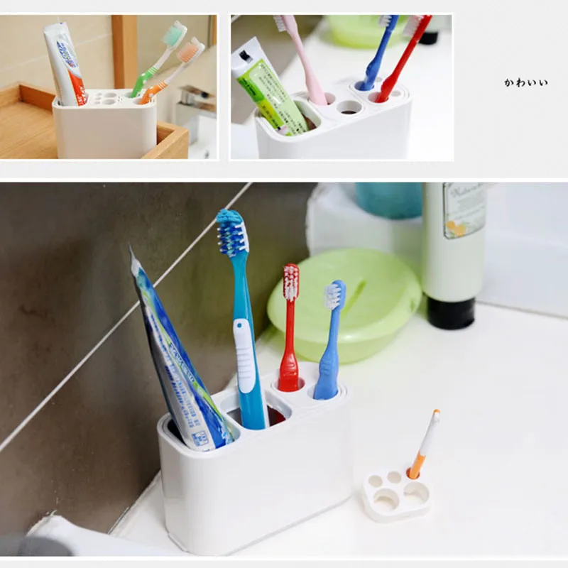 GUANYAO Высокое качество настольная подставка для хранения зубных щеток Держатель Чашки для зубной щетки ванная комната держатели зубной пасты Бытовая маленькая коробка