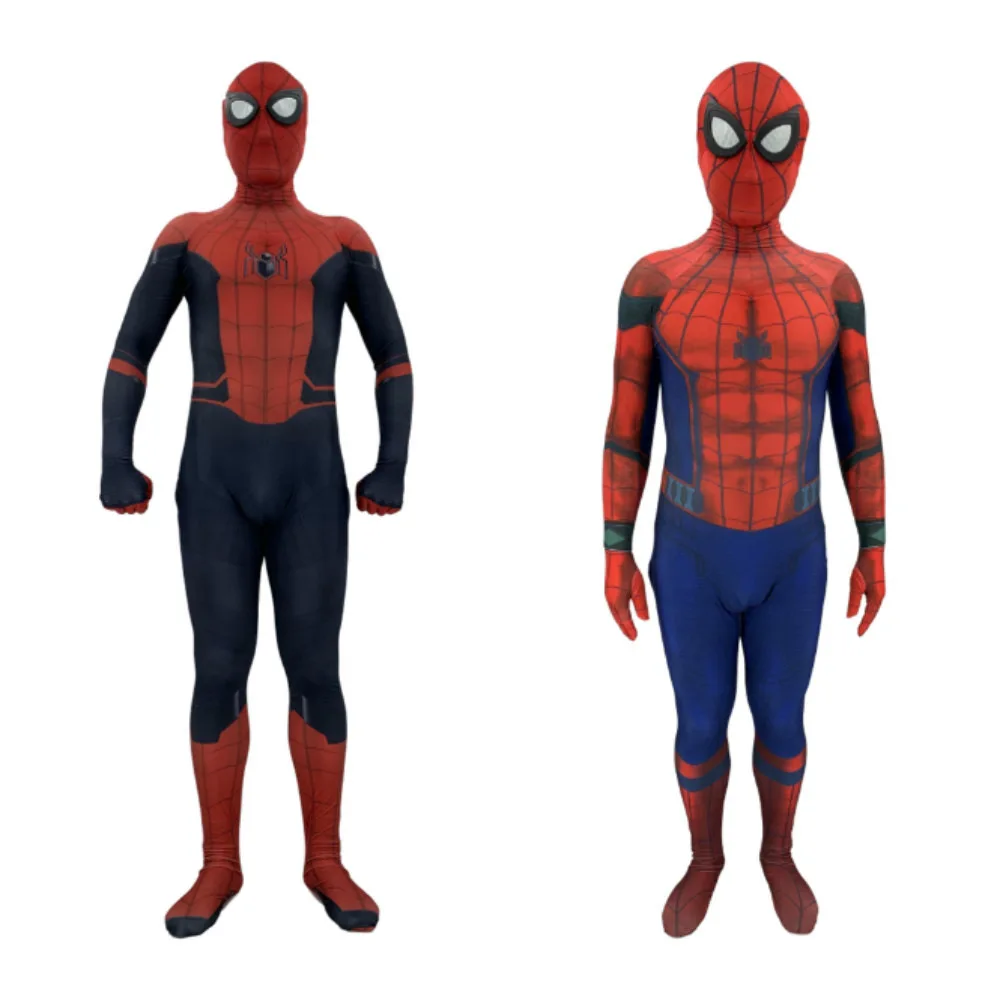 

Spiderman Far From HomeCosplay Costume Kids Boys Girls Child 3D Movie Spider Man Costume Suit Spandex Black Red Adult Halloween