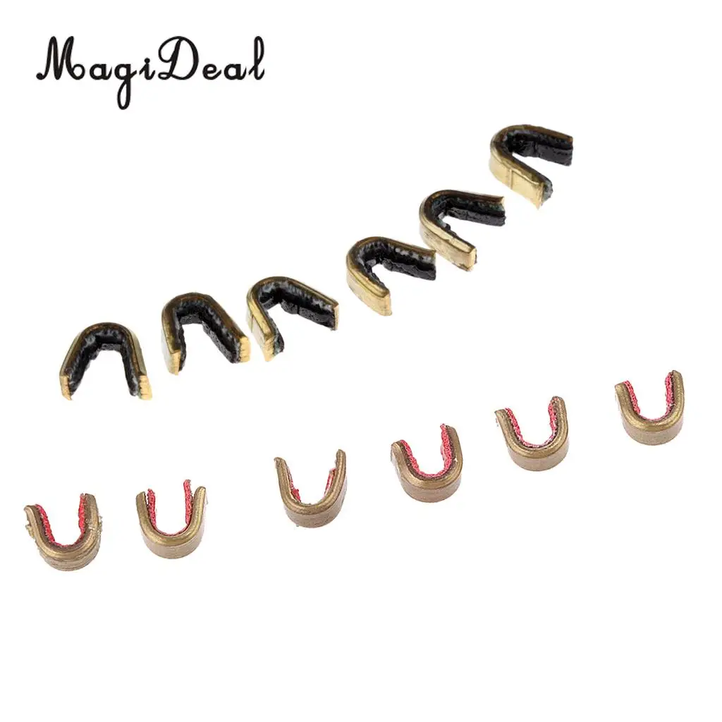 MagiDeal 12 Pcs Bowstring Nocks Set Buckle Clips for Nocking Point Archery Hunting