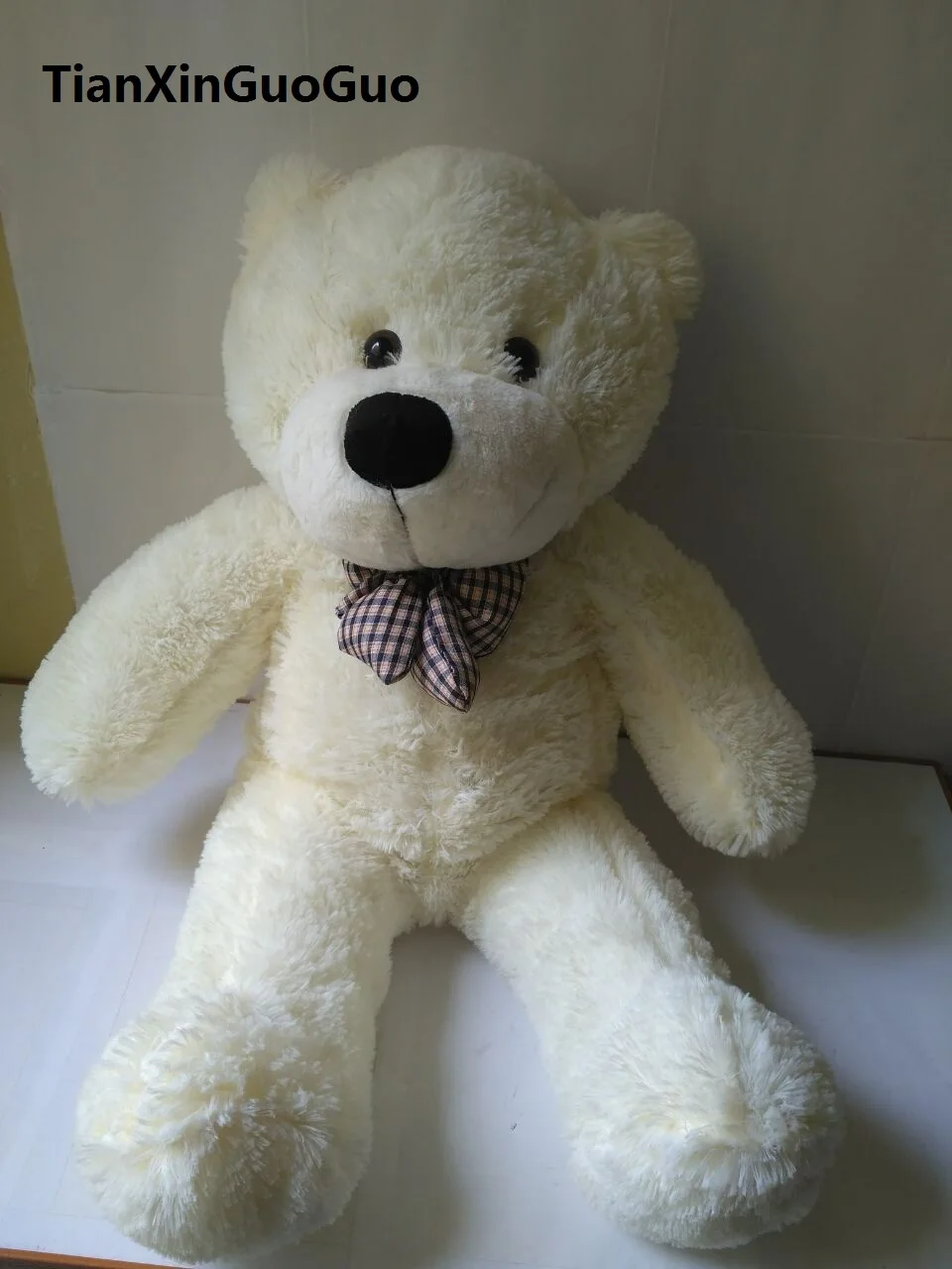 

New stuffed white teddy bear Plush 80 cm Doll 31 inch Toy gift wb8411