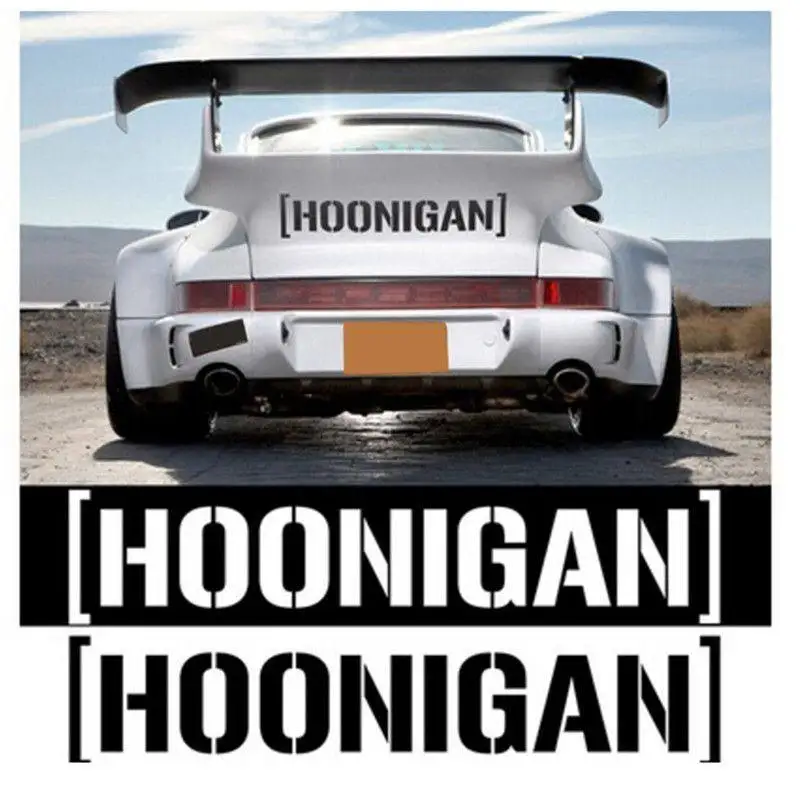 

25*5.5cm Car Styling HOONIGAN Sticker Rally Racing Drift Vinyl Auto Window Cool Fashion Decal Accessories