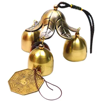 

National Style Fish Copper Bells Wind Chimes Outdoor Living Wind Chimes Copper Windchimes Home Window Hanging Decoration