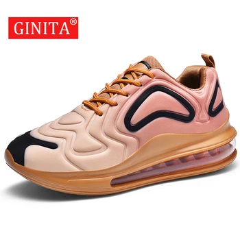 

GINITA Men's Air Cushion Fashion Sneakers Men Casual Shoes Big Size 46 Outdoor Running Shoes Male Sport Footwear Sneaker Man