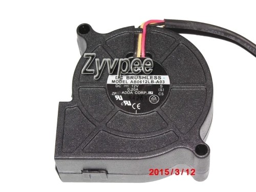 ADDA AB0612LB-A03 12V 0.2A 3Wire DC Blower Fan