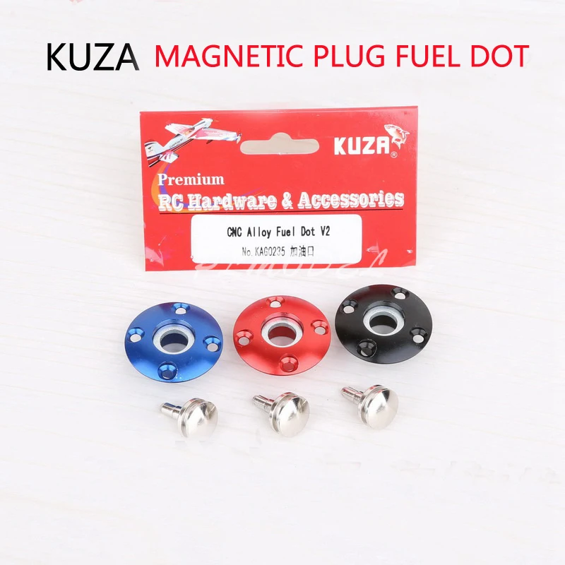 

KUZA CNC Alloy Fuel Filler Dot /Magnetic Plug Port for RC Aircraft Smoking System Fuel Gas Airplane Fuel Filler Port