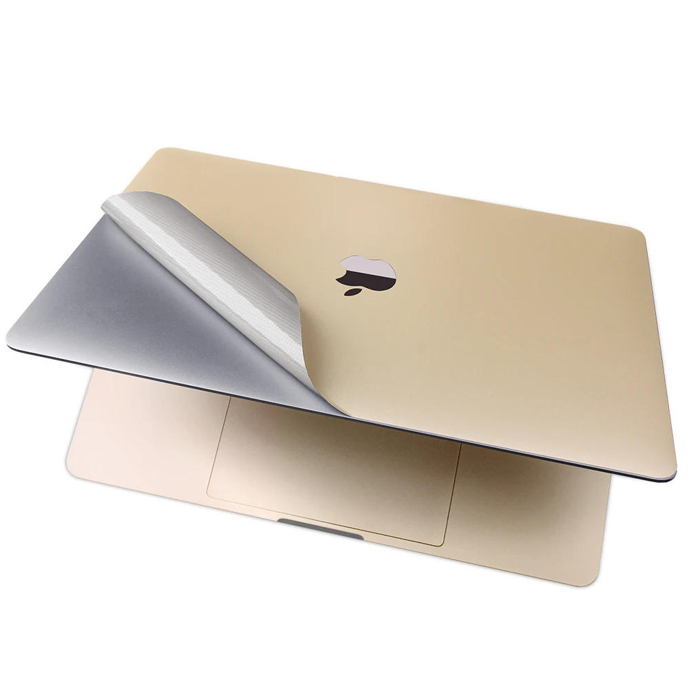 Ультратонкая наклейка для ноутбука Apple Macbook 15 дюймов A1707 цвет шампанского Золотой 4 в 1 виниловая наклейка на весь корпус кожи Flim