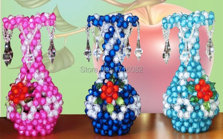 Hot Selling Beaded Flower Vase For Decorating Life In Family And