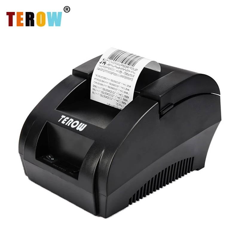 TEROW 5890K Термальный чековый принтер POS принтер USB рулон бумаги порт 58 мм тепловой низкий уровень шума для ресторана и супермаркета