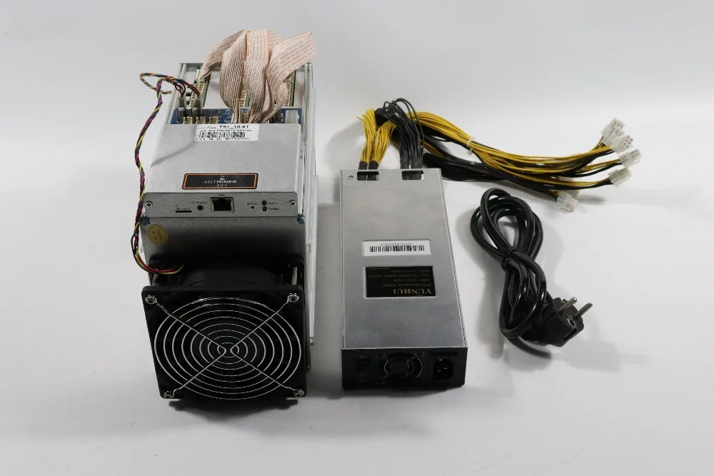 Корабль в течение 24 часов используется AntMiner T9+ 10,5 T Биткоин Майнер(с PSU) Asic Майнер новейший 16nm Btc BCH Майнер Биткоин Майнер