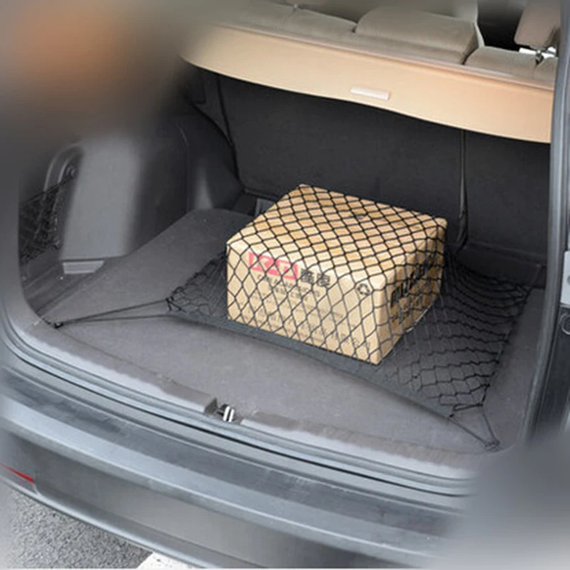 Elastic Nylon Car boot string bag Trunk Storage Organizer auto storage