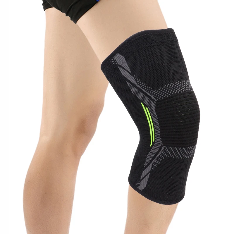 1 Pcs Sports Knee Pad Sleeve Support Protect Kneepad COYOCO Brand Running Cycling Gym Braces Elastic Knee Warm Black Green