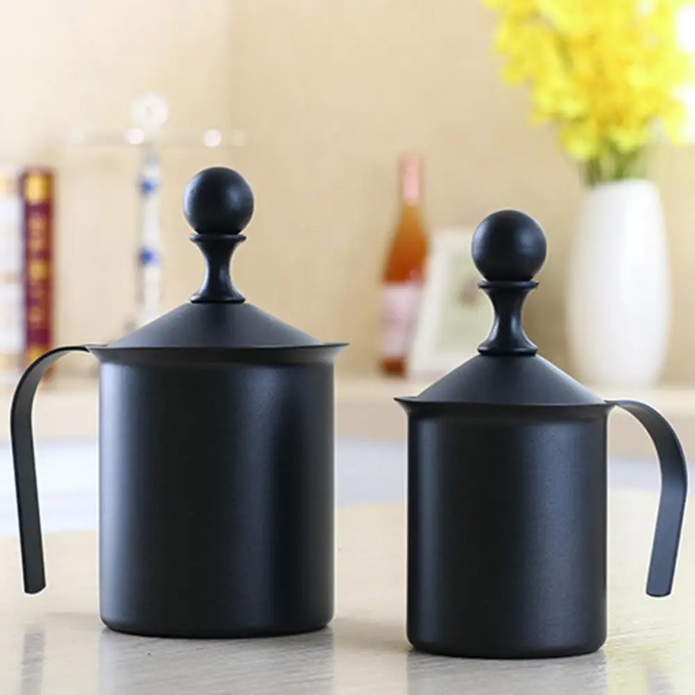 

1Pc 400/800ml Double Layer Mesh Milk Frother Mixer Cappuccino Coffee Creamer Foamer
