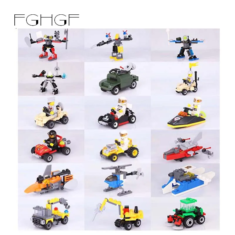 

FGHGF 14 kinds Reconnaissance vehicle Speedboat Robot LegoINGlys ninjago Building Blocks Toys Best Gift To Children figures