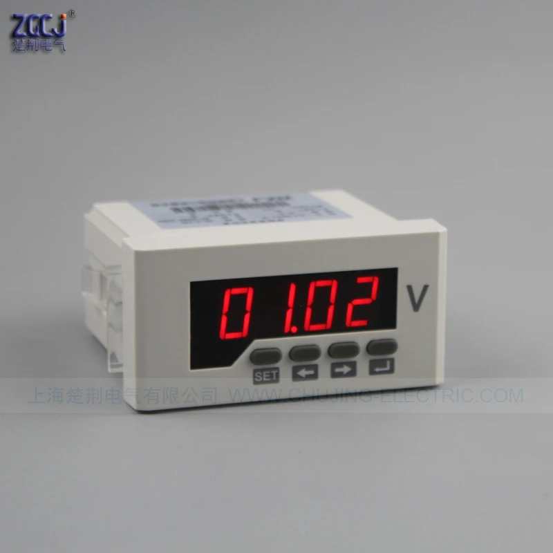 CJ-DV51-2O-T 0-1000 В фотоэлектрический измеритель напряжения постоянного тока с RS485 и 2 реле сигнала тревоги Выходная сигнализация высокого напряжения и Сигнализация низкого напряжения