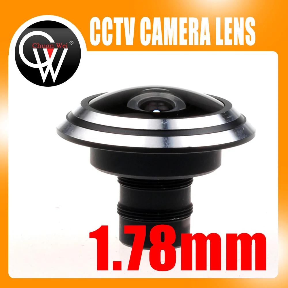 

Metal 1.78mm lens wide Angle fisheye lens 180 degrees of entrance guard lens For cctv camera Free shipping