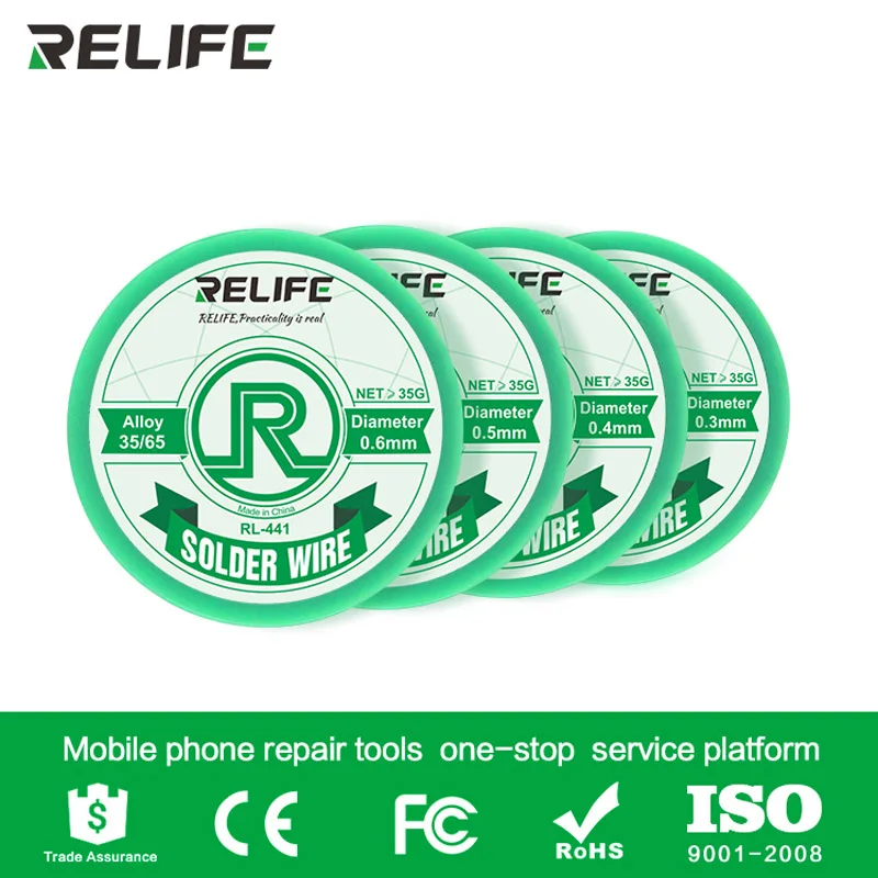 

RL-441 Active Medium Temperature Solder Wire Environmental- friendly Rosin Core Welding Tin Wire for Soldeing Repair