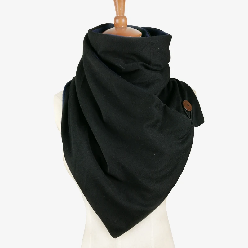 Leo anvi дизайнерский зимний шарф, модный вязаный мужской шарф, шарф-хомут с пуговицами, теплый шарф-труба для женщин, Подарочные шарфы